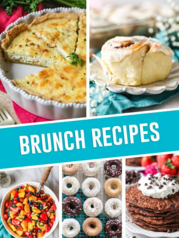 collage of brunch recipes