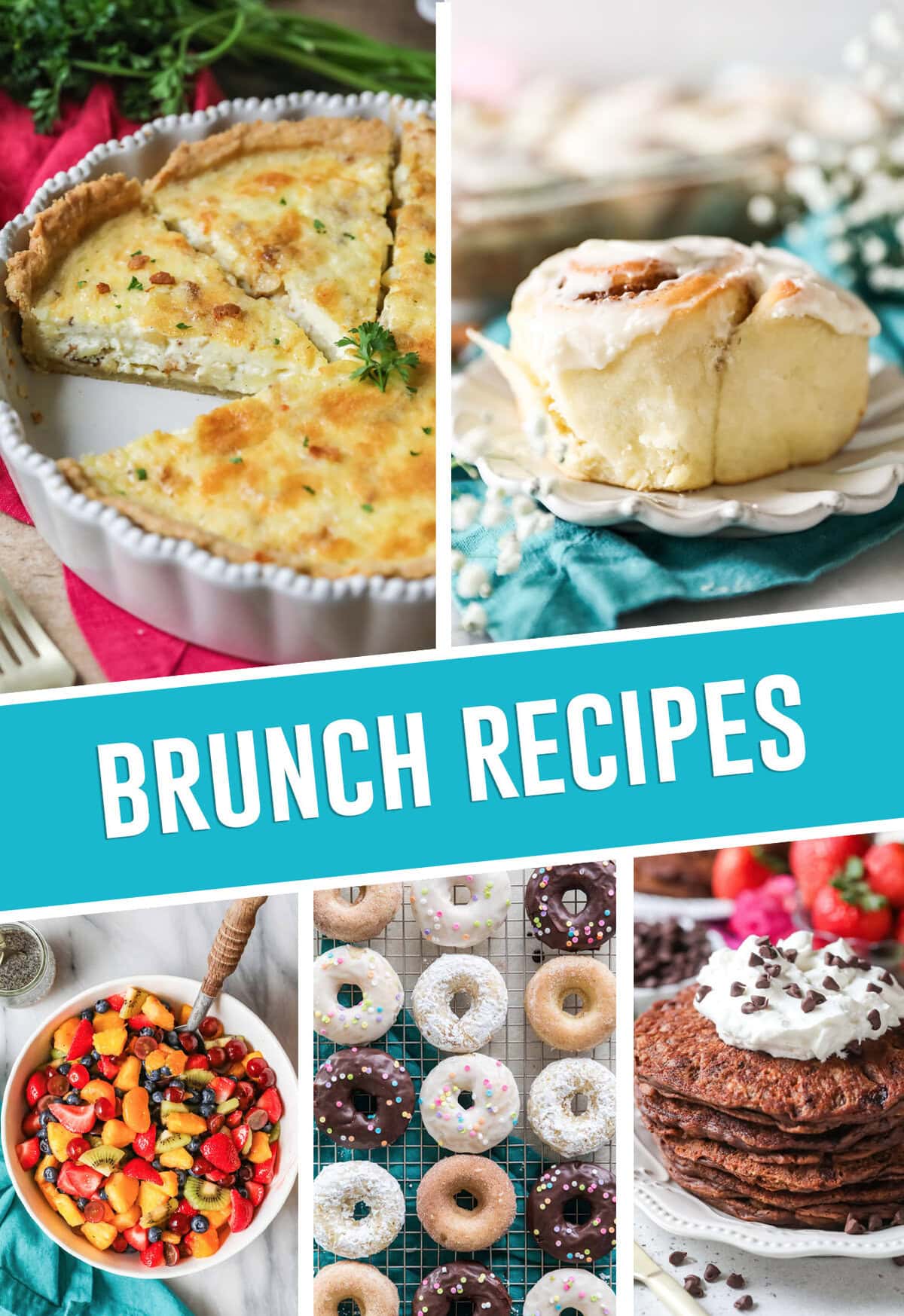 collage of brunch recipes