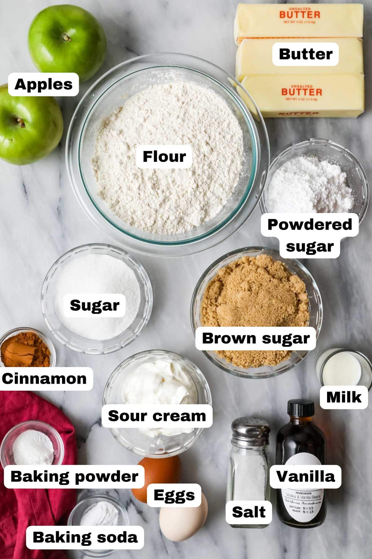 apple crumb cake ingredients