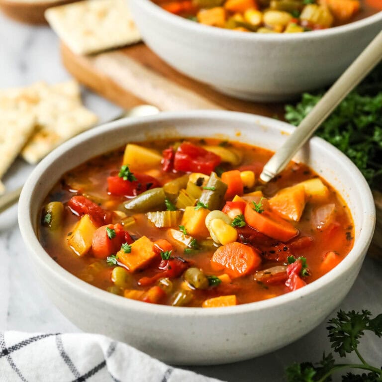 Vegetable Soup Recipe - Sugar Spun Run
