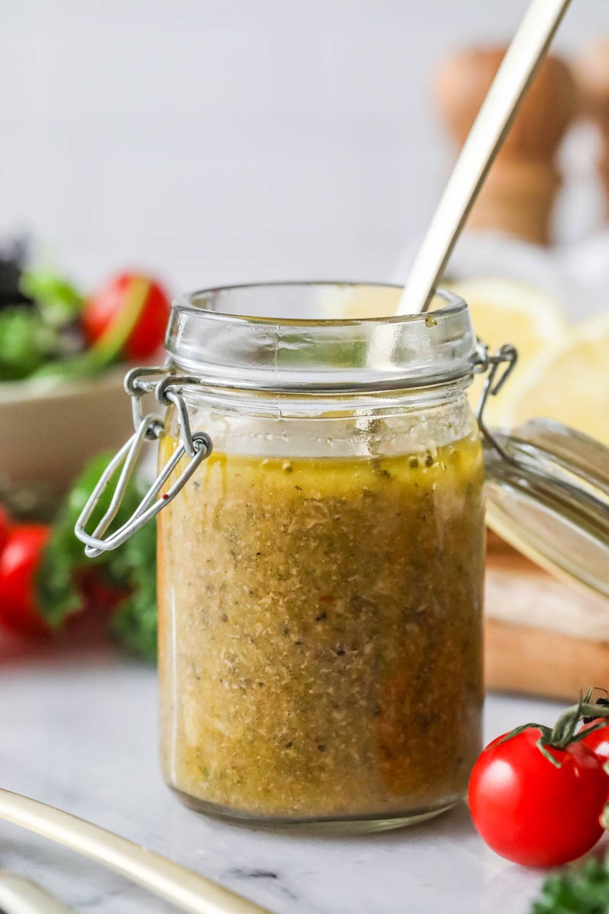 A can of Italian seasoning made from homemade Italian seasoning recipes.